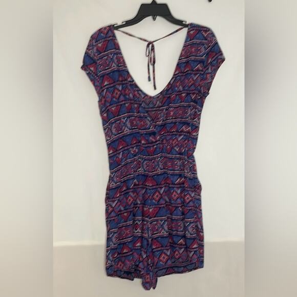 Hollister blue printed romper - Picture 1 of 6